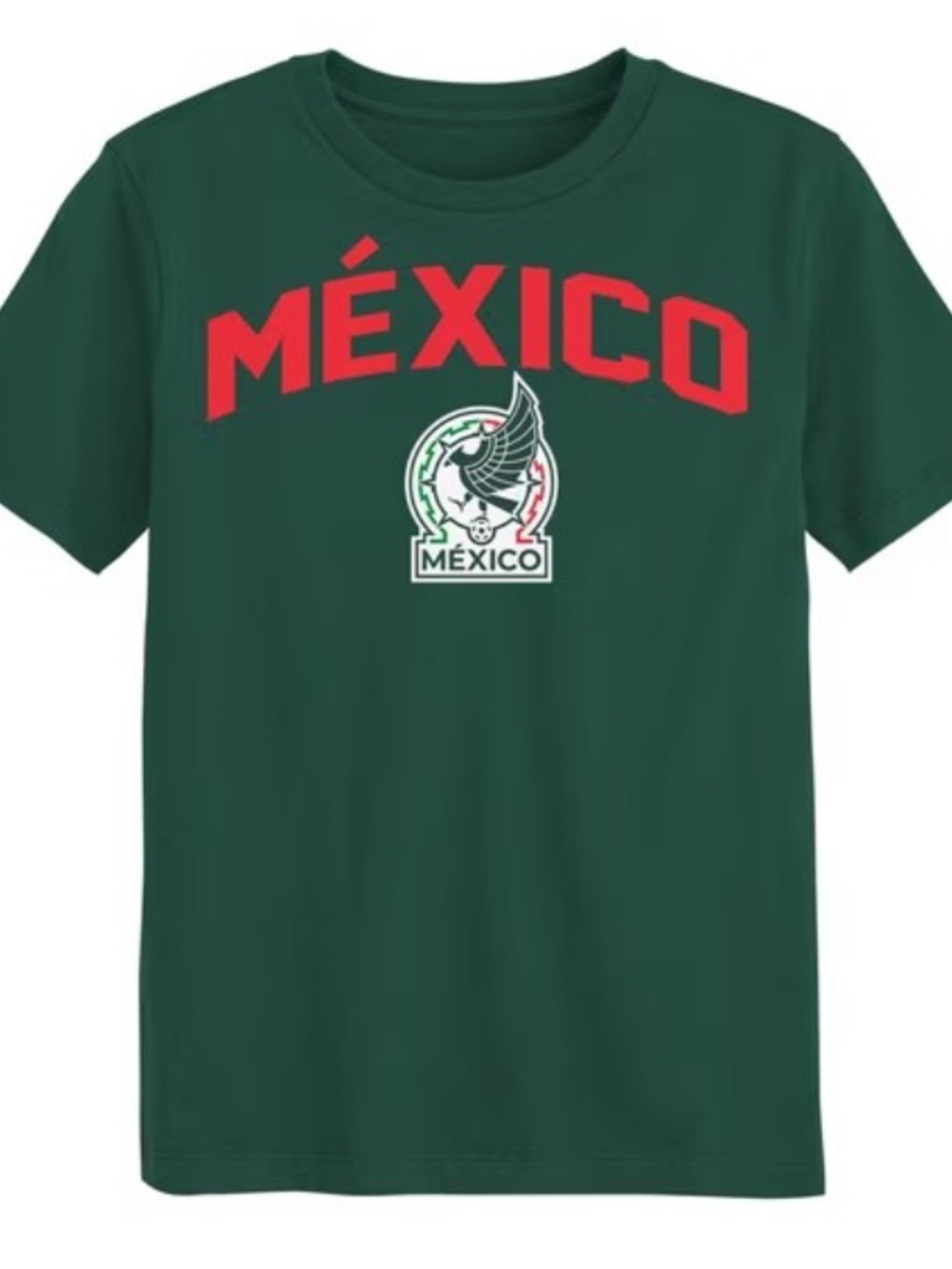 Mexico National Team Men's Green Arch-Over Logo Soccer Tee